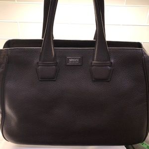 Armani dark brown bag medium see measurements bought in Italy